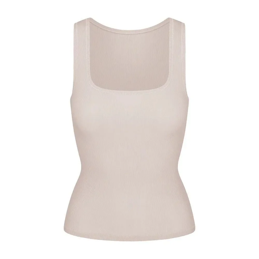 Skims Cotton Rib Long Tank Defect - Picture 12 of 16